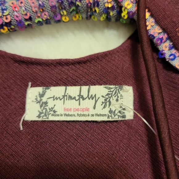 NWT Intimately Free People purple spaghetti strap top - Picture 3 of 6